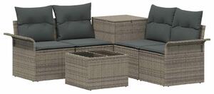 VidaXL Kanapé Szett 6 pcs 4-Ülőhelyek száma Szürke és sötétszürke
