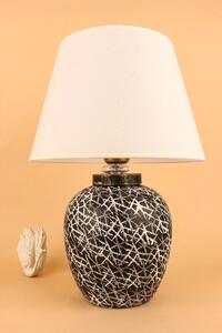 Opviq Asztali lámpa Fekete Fehér YL685