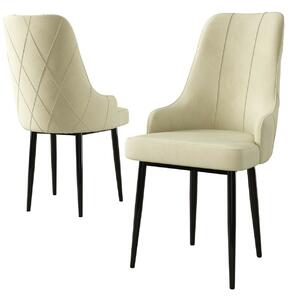 Hanah Home Szék szett (2 db) Cream Black Trex - Krém, Fekete