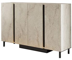 Hanah Home Console Travertine Paris - Travertine