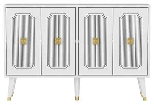 Hanah Home Console White Gold Derasi - Fehér, arany