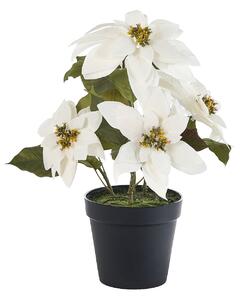Műnövény CHRISTMAS FLOWER 61 cm Fehér