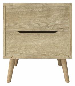 Hanah Home Nightstand Sapphire Oak Flora - Sapphire Oak