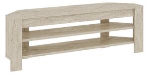 Hanah Home TV Stand Travertine Corner - Travertine