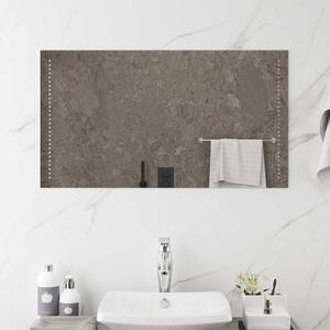 LED Fürdőszoba Tükör Átlátszó 90 x 50 cm edzett üveg