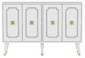 Hanah Home Console White Gold Roland - White, Gold