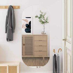 Ovális üveg falitükör 45 x 100 cm