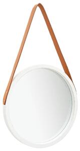 Fehér fali tükör pánttal 40 cm