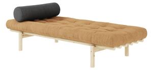 Mustársárga egyszemélyes ágy Next – Karup Design