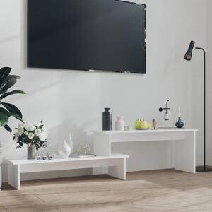 Fehér szerelt fa TV-szekrény 180 x 30 x 43 cm