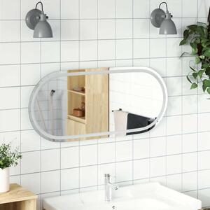 Ovális LED-es fürdőszobai tükör 100 x 45 cm
