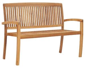 2 személyes tömör tíkfa kerti pad asztallal 120 cm