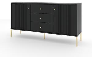 Komód Isae 2D3S (fekete + arany)