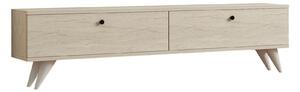 Hanah Home TV Stand Travertine Paris - Travertine