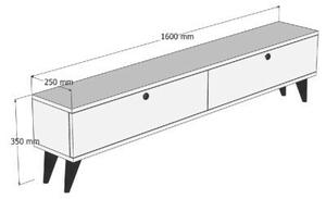 Hanah Home TV Stand Travertine Paris - Travertine