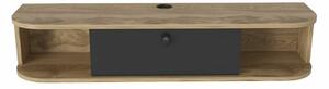 Hanah Home Ibarra TV állvány, fekete, Oud Oak