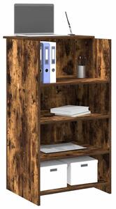 Recepciós pult füstös tölgy 55x50x103,5 cm szerelt fa