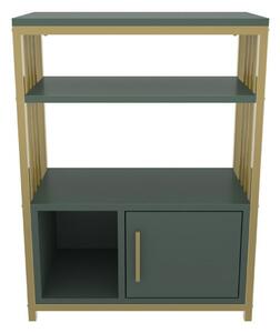 Hanah Home Green Gold Letos könyvespolc - Zöld, arany