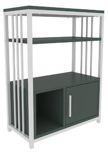 Hanah Home Letos könyvespolc - zöld, fehér