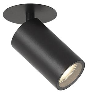 Modern, süllyesztett spotlámpa fekete GU10 50mm IP44 - Chels