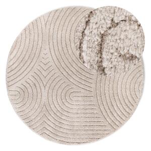 Bézs kerek szőnyeg ø 200 cm Panglao New York Taupe – Elle Decoration