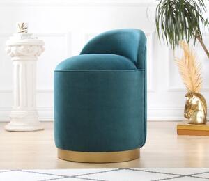 Atelier Del Sofa Dover puff, petrolzöld