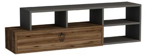 Hanah Home TV Stand Light Walnut Anthracite Duru - Light Walnut, Anthracite