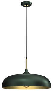 Zöld/arany függőlámpa Milagro Lincoln Green 45cm (MLP7900) 1xE27