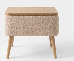 Hanah Home Nightstand Beige Nivo - Beige