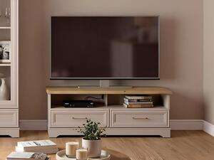 TV-állvány Evanuo 108, Laminált forgácslap, 47x124x44cm, Tölgy, Kasmír