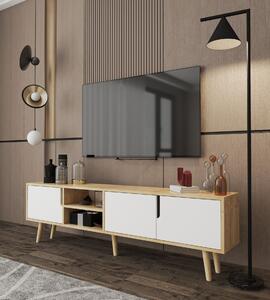 Hanah Home TV Stand Sapphire Oak White Latina 180 - Sapphire Oak, White