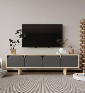 Hanah Home TV állvány Zafír Tölgy Antracit Lazio - Zafír Tölgy, Antracit