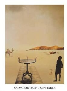 Művészeti nyomat Salvador Dali - Sun Table, Salvador Dalí, (50 x 70 cm)