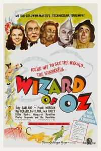 Festmény reprodukció The Wonderful Wizard of Oz, Ft. Judy Gardland (Vintage Cinema / Retro Movie Theatre Poster / Iconic Film Advert), (26.7 x 40 cm)