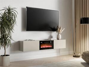 TV-állvány Evanovu 107, Laminált forgácslap, Edzett üveg, 33x180x32cm, Kasmír
