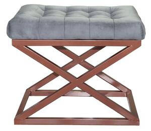 Atelier Del Sofa Puff Copper Grey Capraz - réz, szürke