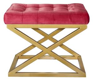 Atelier Del Sofa Puff Gold Red Capraz - arany, piros