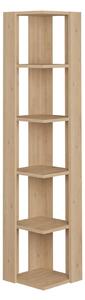 Hanah Home Könyvespolc Sapphire Oak Nati Corner - Sapphire Oak