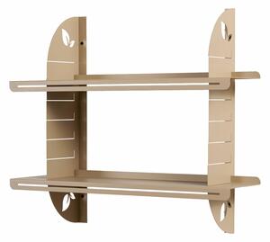 Hanah Home Dekoratív Fém Fali Polc Taupe Vlnt126Cp