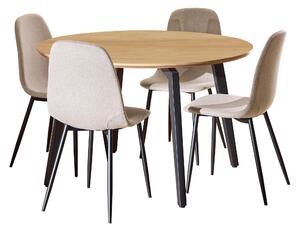 Étkezőgarnitúra Norsica 1008, 75cm, Tölgy