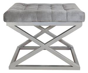 Atelier Del Sofa Capraz puff, ezüstszürke