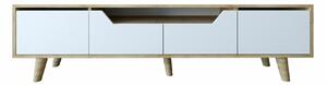 Hanah Home TV állvány Sapphire Oak White Roma 180 - Zafír tölgy, fehér