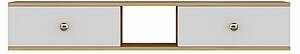 Hanah Home TV állvány Sapphire Oak White Zuzu 150 - Zafír tölgy, Fehér