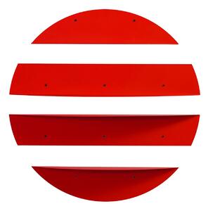 Hanah Home Decorative Metal Wall Shelf Red Vlnt118R3020