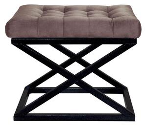 Atelier Del Sofa Puff Fekete Barna Capraz - Fekete, Barna