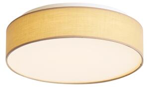 Okos mennyezeti lámpa bézs 35 cm LED-del és távirányítóval - Flat Drum