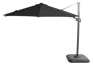 Fekete napernyő ø 350 cm Shadowflex Deluxe – Hartman