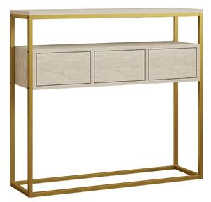 Hanah Home Console Travertine Guarda - Travertine