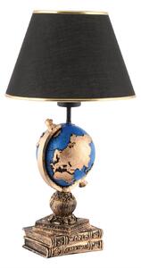Opviq Asztali lámpa BlackBlueGold World - fekete, kék