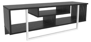 Hanah Home TV állvány Fekete Fehér Asal 120 - Fekete, Fehér